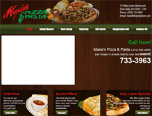 Tablet Screenshot of maxiespizza.com